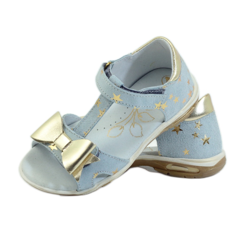 Sandali stelle con fiocco Ren But 3199 giallo blu 3
