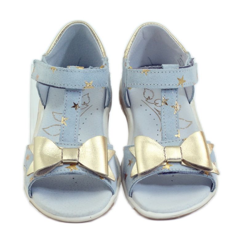Sandali stelle con fiocco Ren But 3199 giallo blu 4