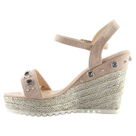 Espadrillas rosa su zeppe rosa TS-2730 Rosa 1