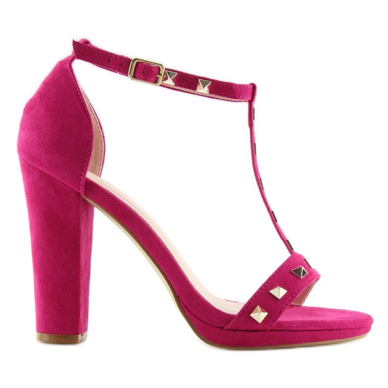 Sandali sul post fucsia A03 fucsia rosa 1