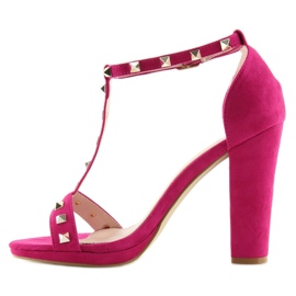Sandali sul post fucsia A03 fucsia rosa 2