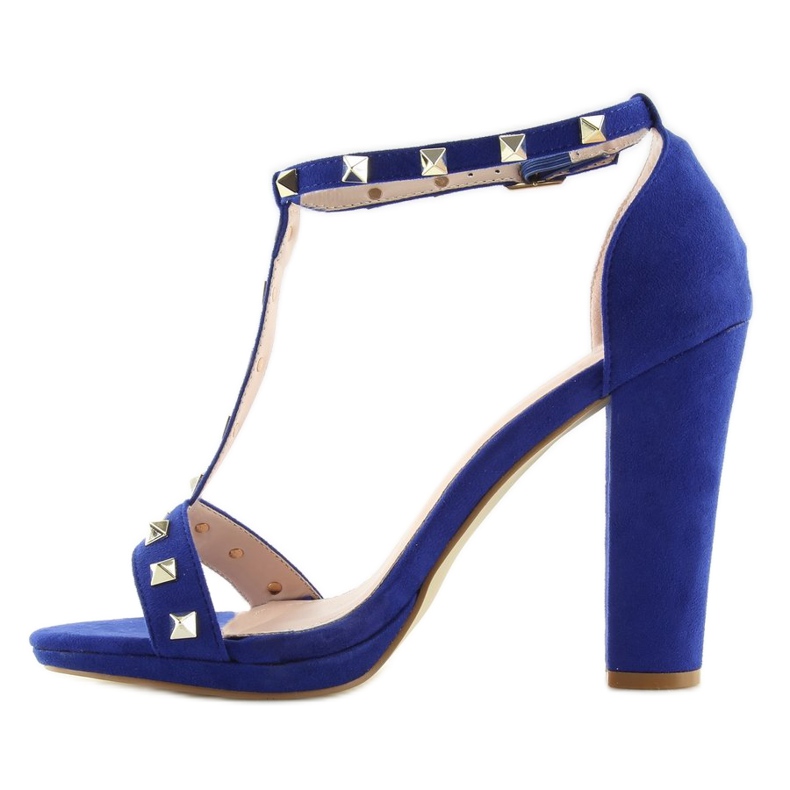 Sandali sul palo A03 blu navy blu 2