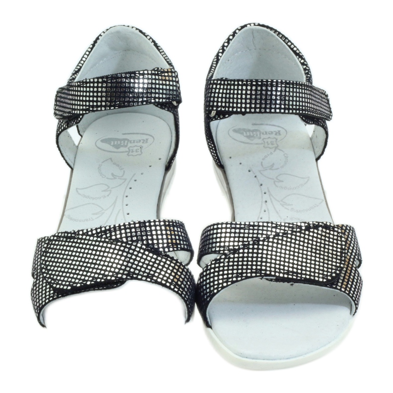 Sandali argento pois Ren But 4333 nero grigio 4