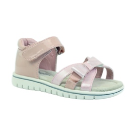 American Club Sandali con inserto in pelle americana 17028 rosa 1