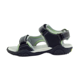 American Club Scarpe per bambini sandali luminosi americani 1702 verde grigio blu nero 2