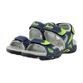 Sandali da bambino blu navy American Club 1713 verde 3