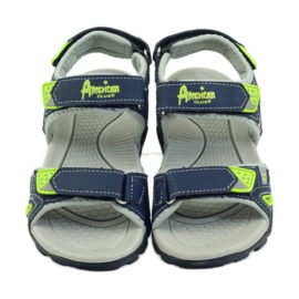 Sandali da bambino blu navy American Club 1713 verde 4