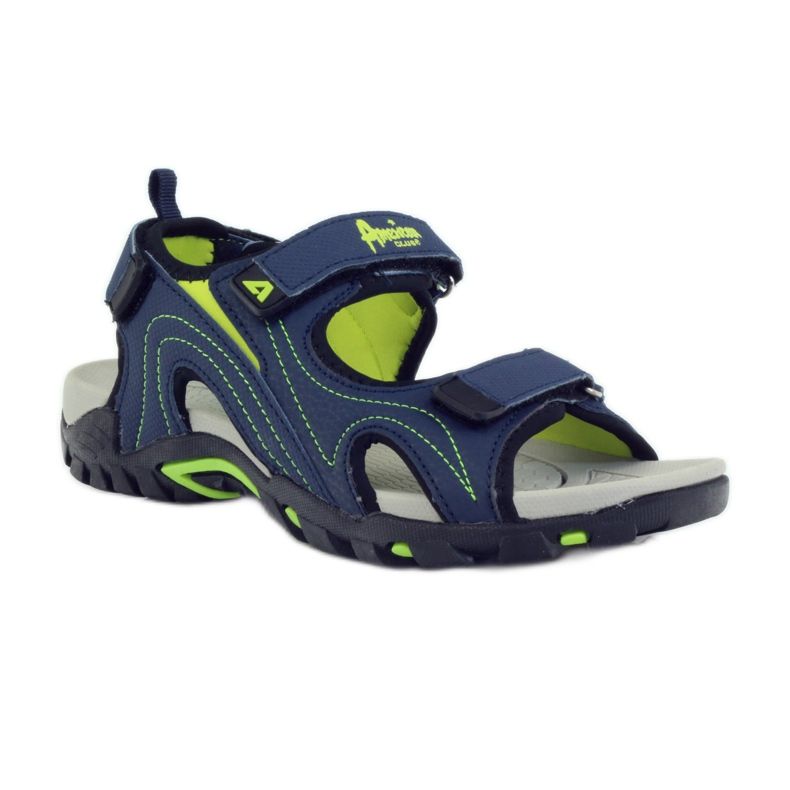 American Club Sandali americani scarpe per bambini sottopiede in schiuma blu navy 1