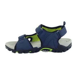American Club Sandali americani scarpe per bambini sottopiede in schiuma blu navy 2