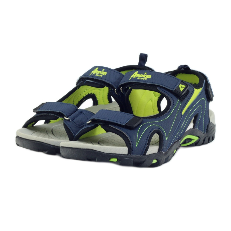 American Club Sandali americani scarpe per bambini sottopiede in schiuma blu navy 3