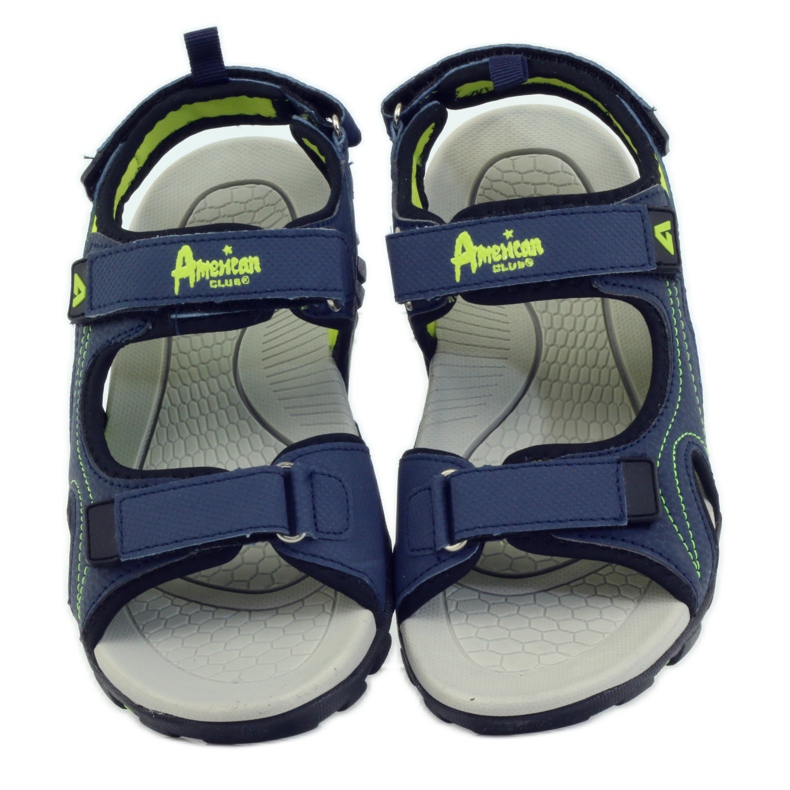 American Club Sandali americani scarpe per bambini sottopiede in schiuma blu navy 4