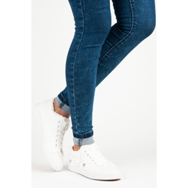 Sneakers in tessuto bianco bianca 1