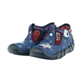 Scarpe per bambini Befado 110p311 pantofole blu navy 3