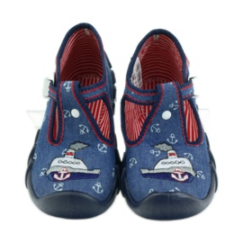 Scarpe per bambini Befado 110p311 pantofole blu navy 4