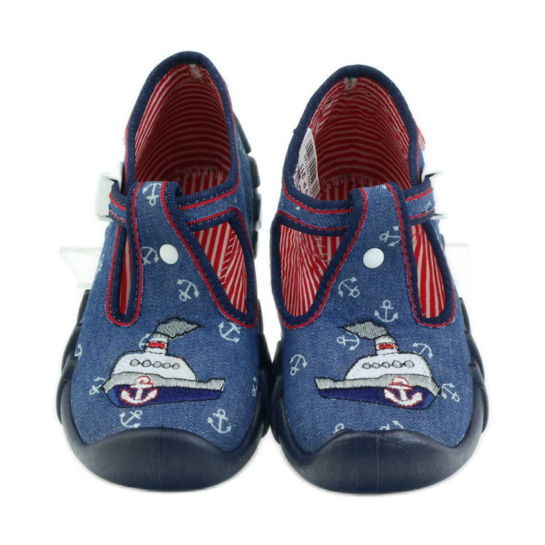 Scarpe per bambini Befado 110p311 pantofole blu navy 4