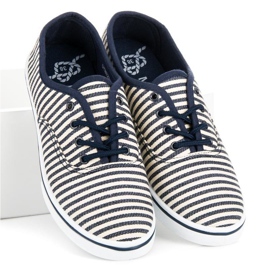 McKey Scarpe da ginnastica in stile marinaio blu 1