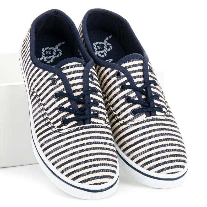 McKey Scarpe da ginnastica in stile marinaio blu 1