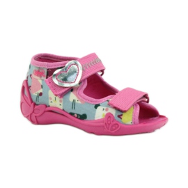 Ciabatte Sandali Serduszko Befado 242p071 rosa grigio 1