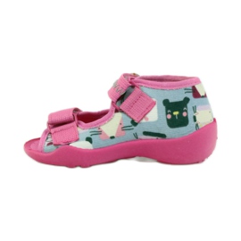 Ciabatte Sandali Serduszko Befado 242p071 rosa grigio 2