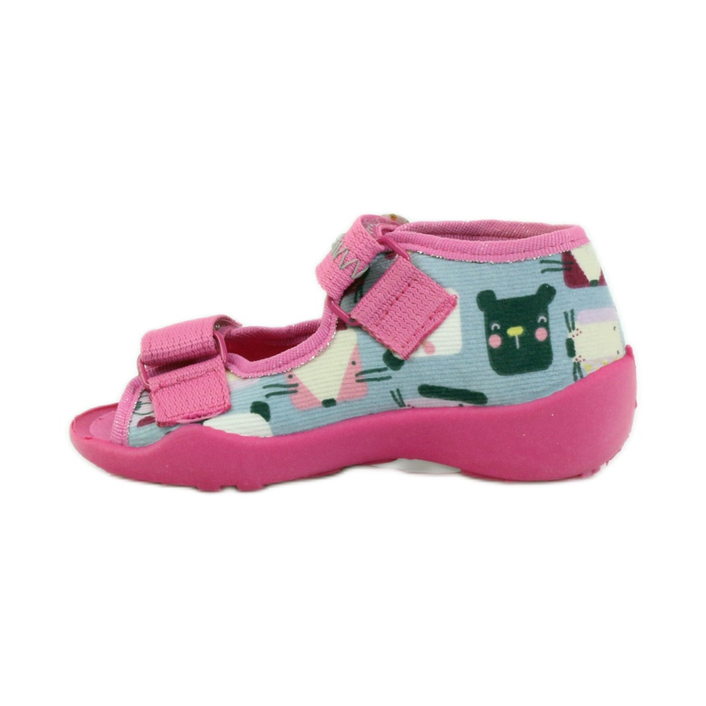 Ciabatte Sandali Serduszko Befado 242p071 rosa grigio 2