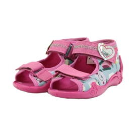 Ciabatte Sandali Serduszko Befado 242p071 rosa grigio 3