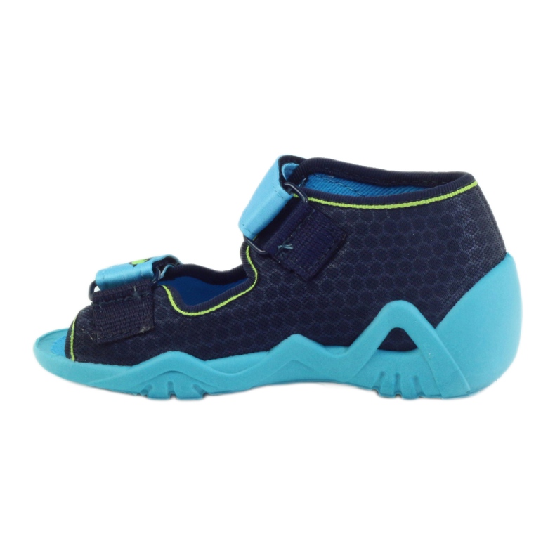 Befado scarpe per bambini pantofole sandali 250p068 blu navy blu verde 2