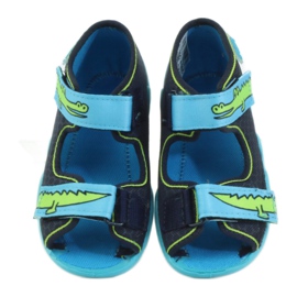 Befado scarpe per bambini pantofole sandali 250p068 blu navy blu verde 4