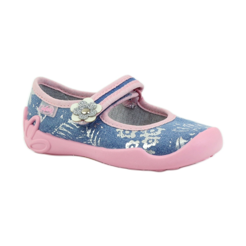 Befado scarpe per bambini ballerine pantofole 114x280 rosa grigio blu 1