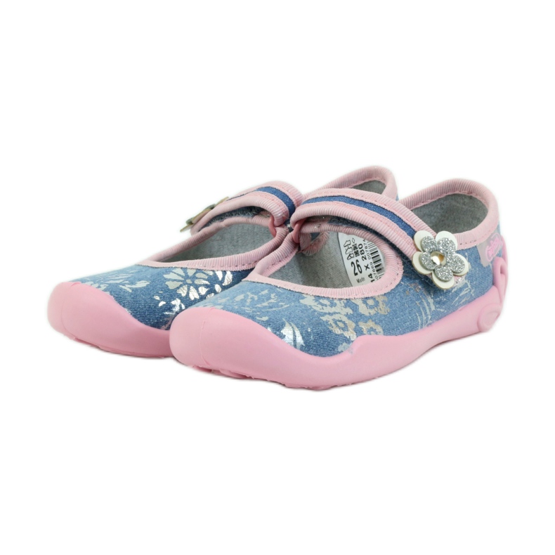 Befado scarpe per bambini ballerine pantofole 114x280 rosa grigio blu 3