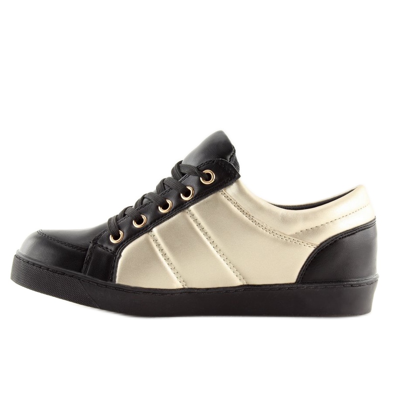 Sneakers Chanelki Y612 Nero nero e oro 2