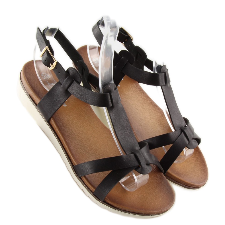 Sandali neri da donna C1822 neri nero 1