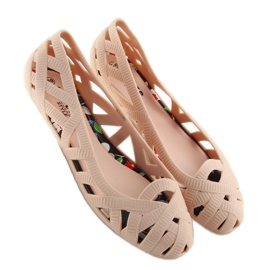 Ballerine traforate Meliski beige KM127 1