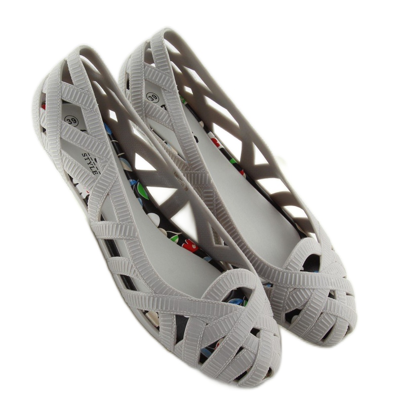 Ballerine Meliski grigio traforato KM127 L.GRIGIO 1