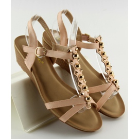 Sandali con zeppa bassa rosa HX-1 Pink 2