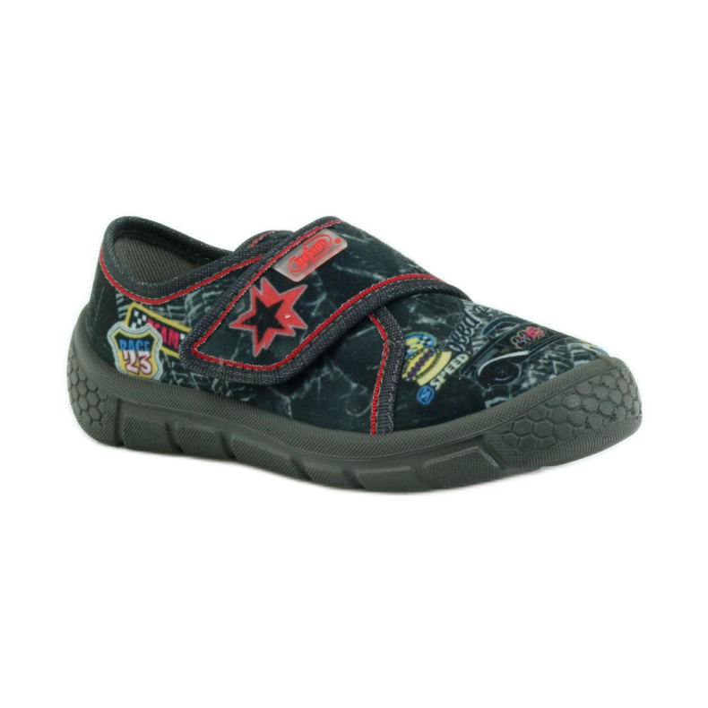 Befado scarpe per bambini pantofole sneakers 537x011 rosso nero 1
