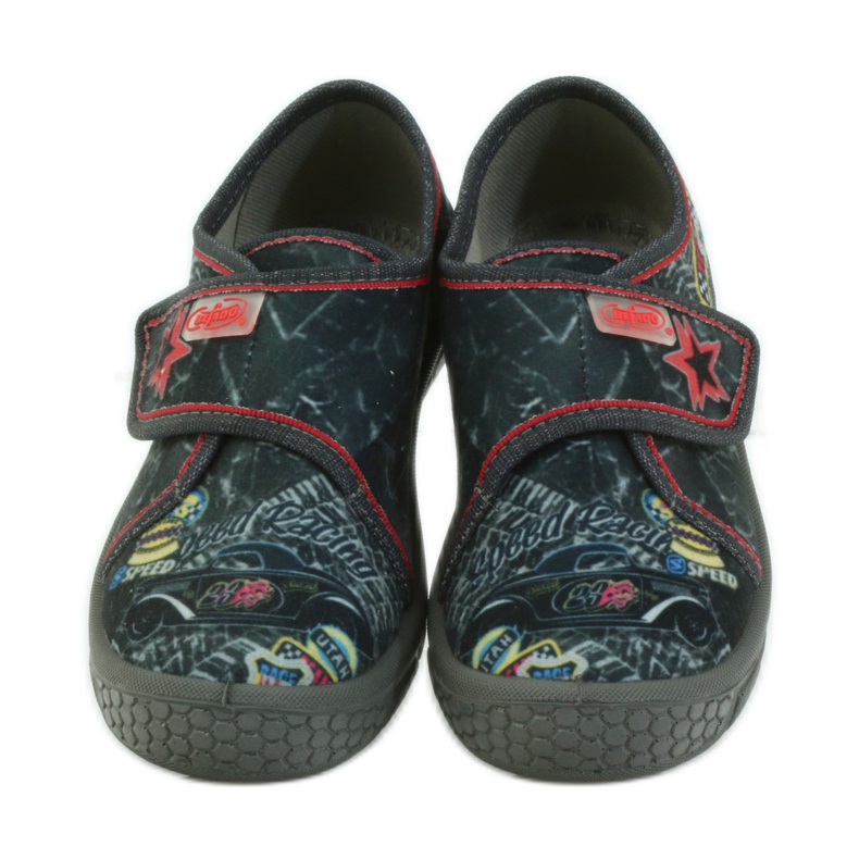 Befado scarpe per bambini pantofole sneakers 537x011 rosso nero 4