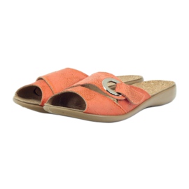 Befado 265d006 Ciabattine in velcro arancia 3