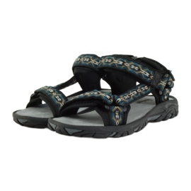 American Club Sandali con inserto in pelle americana 1728 nero 3