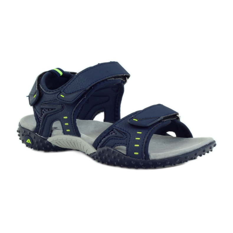 American Club Sandali con inserto in pelle americana 1715 blu navy 1