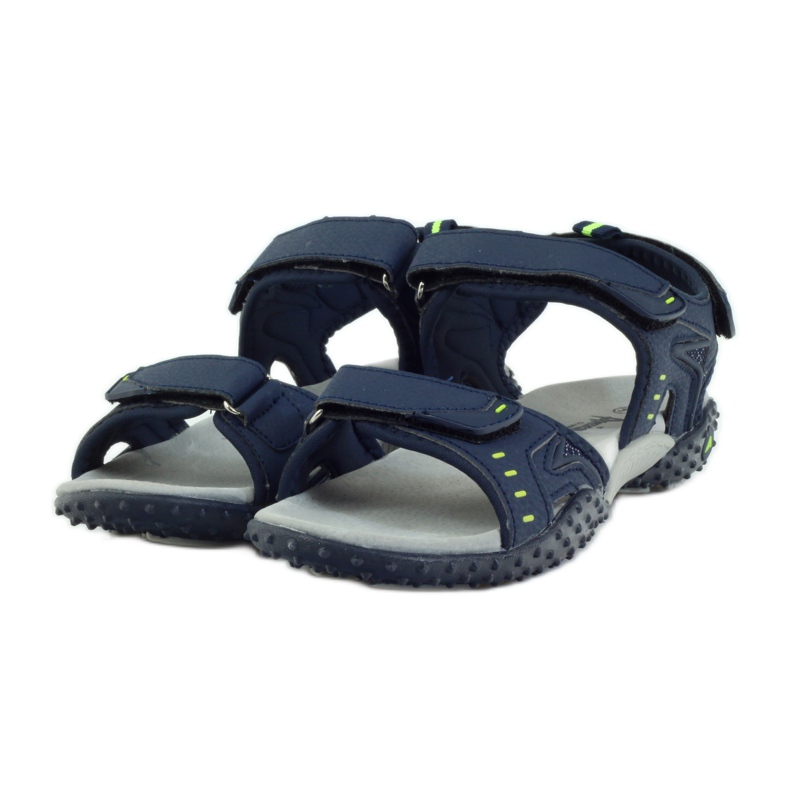 American Club Sandali con inserto in pelle americana 1715 blu navy 3