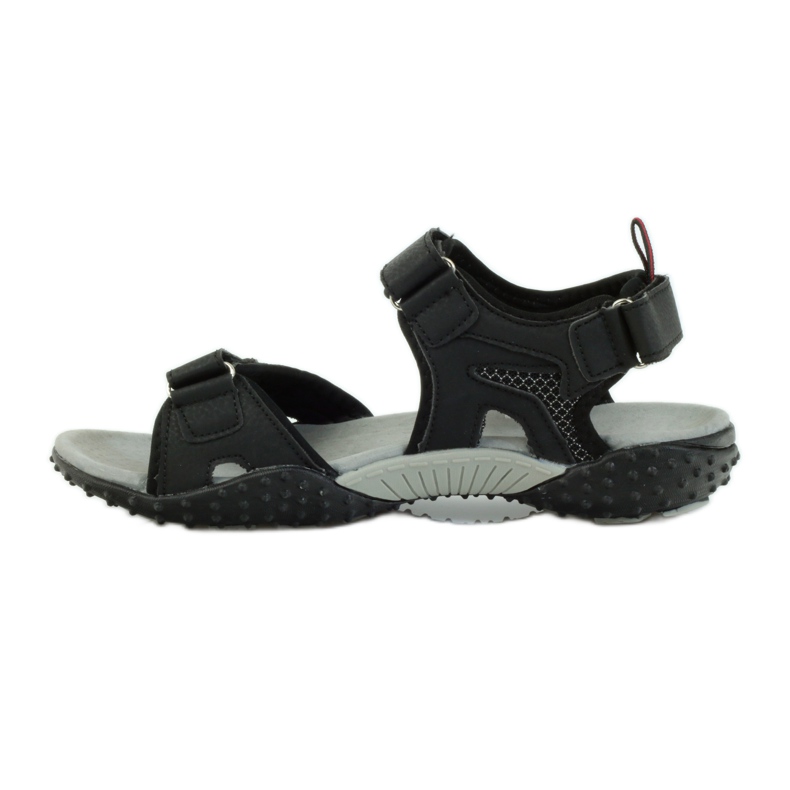 American Club Sandali con inserto in pelle americana 1715 nero 2