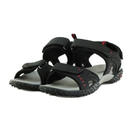 American Club Sandali con inserto in pelle americana 1715 nero 3