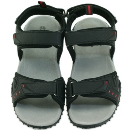 American Club Sandali con inserto in pelle americana 1715 nero 4