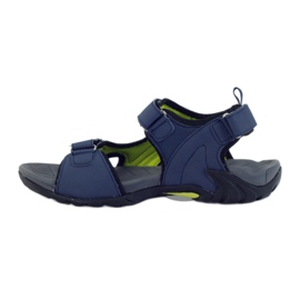 American Club Sandali da donna americani con sottopiede in schiuma blu navy 2