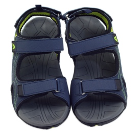 American Club Sandali da donna americani con sottopiede in schiuma blu navy 4