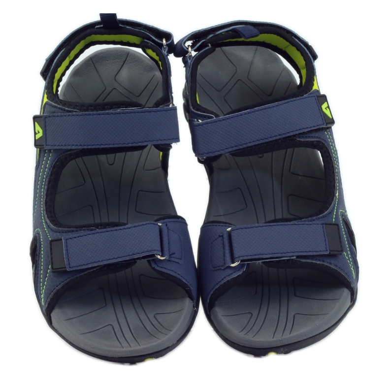 American Club Sandali da donna americani con sottopiede in schiuma blu navy 4
