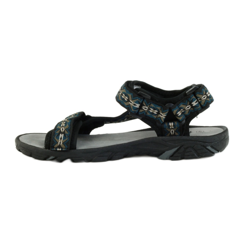 American Club Sandali con sottopiede in pelle American 1728 verde marrone nero 2