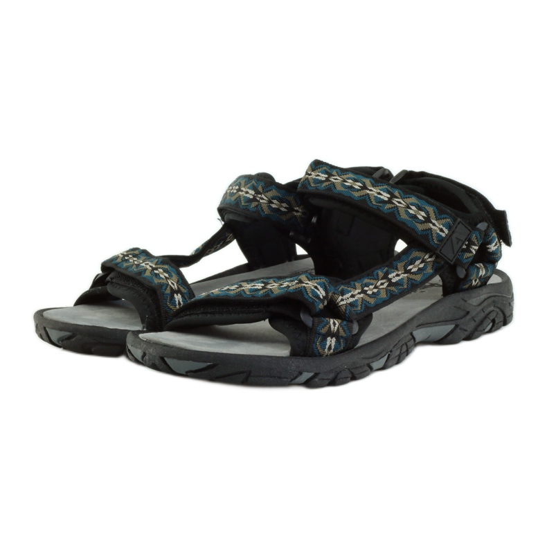 American Club Sandali con sottopiede in pelle American 1728 verde marrone nero 3