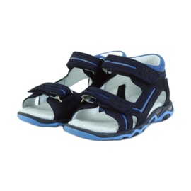 Sandali con velcro Bartek 31825 blu navy 3