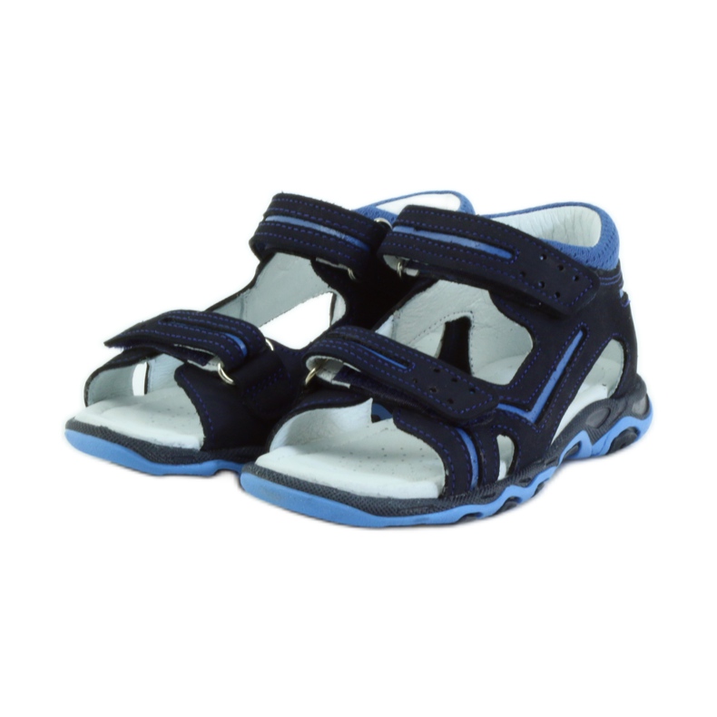 Sandali con velcro Bartek 31825 blu navy 3